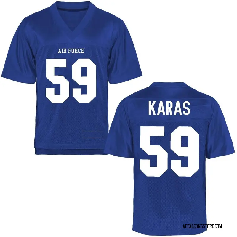 Game Men's Adam Karas Air Force Falcons Royal Blue Football College Jersey