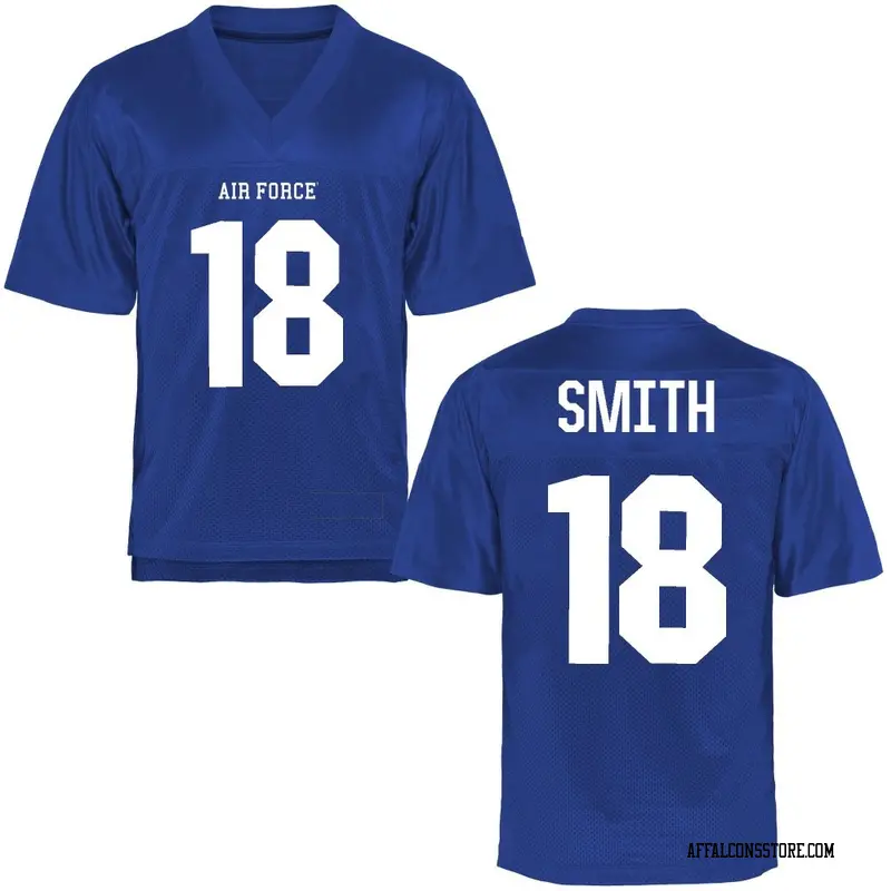 Game Men's Quin Smith Air Force Falcons Royal Blue Football College Jersey