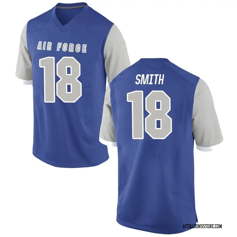 Game Men's Quin Smith Air Force Falcons Royal Football College Jersey