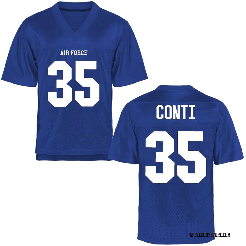 Game Men's Rocco Conti Air Force Falcons Royal Blue Football College Jersey