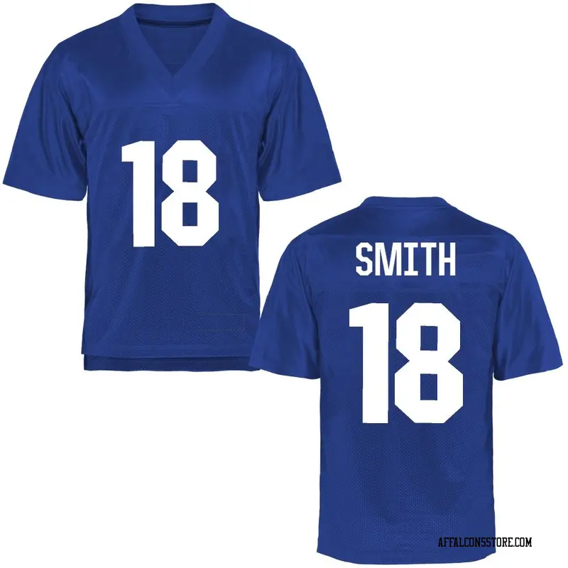 Game Youth Quin Smith Air Force Falcons Royal Blue Football College Jersey